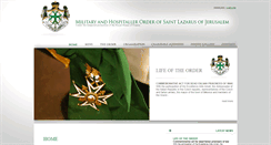 Desktop Screenshot of orderofsaintlazarus.com